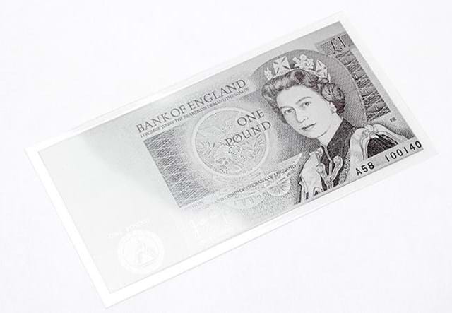 Uk Last One Pound Silver Banknote Flat2