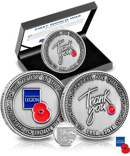 Rbl Wwi Armistice Football Remembers Thank You Large Antique Medal Landing Page Image Desktop