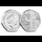 Datestamp 2018 Paddington Bu 50p At The Palace At The Station Two Coin Set outside the palace both sides