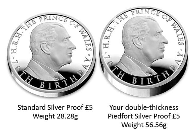 Dn 2018 Prince Charles Royal Mint Piedfort 5 Coin Product Images76