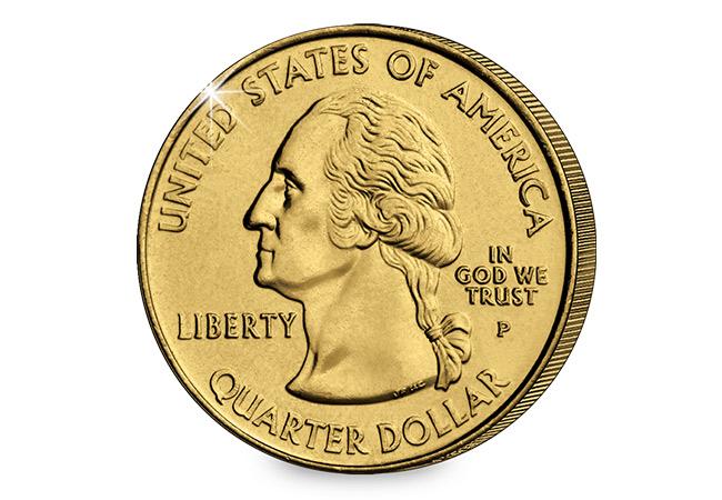Beautiful Details about   US 2001 North Carolina State Quarter Coin Gold Plated Cuff Bracelet