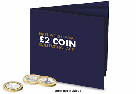The Change Checker WWI £2 Collecting Pack has space to fit all 5 of the WWI £2 coins issued by The Royal Mint. 