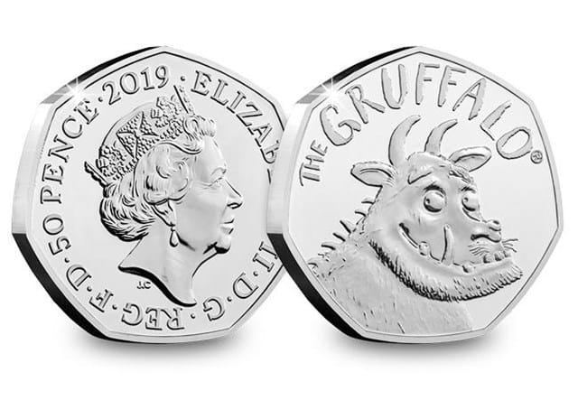 The Gruffalo 50p BU Coin Obverse and Reverse