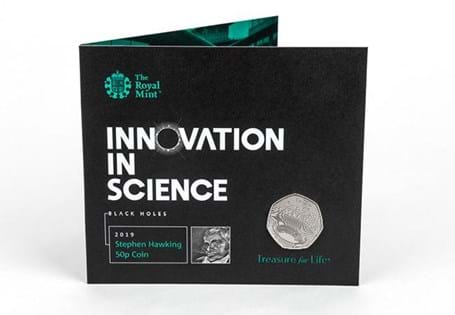 This BU pack features the official Stephen Hawking 50p issued by the Royal Mint to celebrate his life. Comes presented in official Royal Mint packaging, struck to Brilliant Uncirculated quality.
