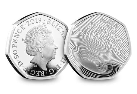 This Silver Proof 50p has been issued by The Royal Mint to celebrate the life of Stephen Hawking. Struck in .925 Silver to a Proof finish, comes presented in official Royal Mint box with certificate.