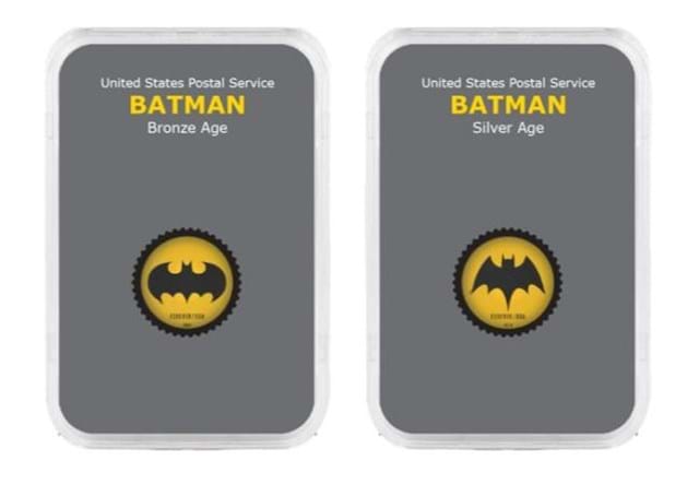 Capsule Batman Box Usa Stamps Product Page Batman Logo Bronze And Silver Age