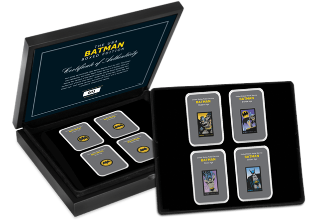 Batman Capsule Box Usa Stamps Product Page Stamps Boxed Black