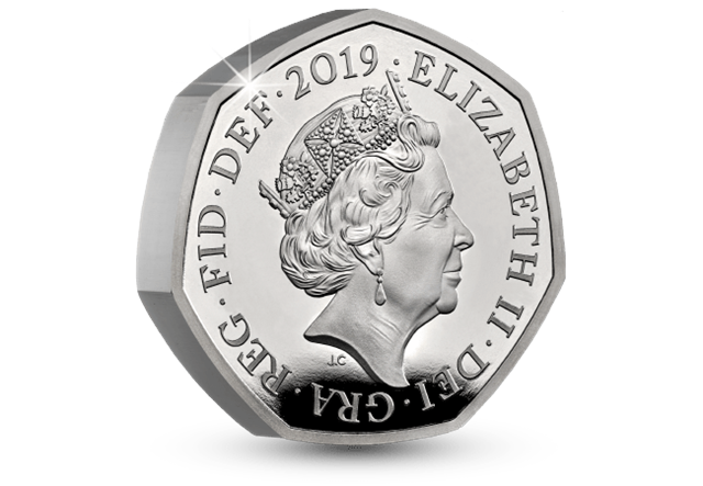 Sherlock Holmes Silver Proof Piedfort 50p Coin Obverse