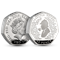 Sherlock Holmes Silver Proof Piedfort 50p Coin Obverse and Reverse
