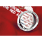 Red Arrows Spinning Medal red background