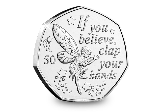 2019 Peter Pan 50p x FULL SET OF 6 COINS Isle of Man Uncirculated XMAS Coin HUNT 