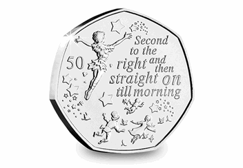 Peter Pan 50p Coin Reverse