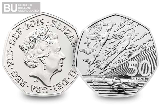 2019 D-Day 50p Obverse and Reverse