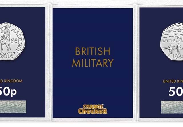 Change Checker packaging for the 50th Anniversary of the 50p Military Set