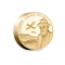 Winston Churchill Gold-Plated Piedfort Reverse