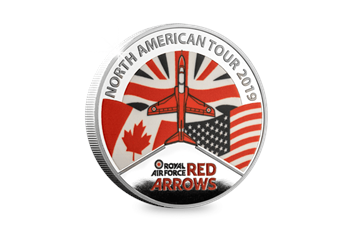 The Red Arrows North America Tour Medal Reverse