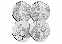 This set includes all four Paddington 50p coins issued in 2018 and 2019. Each coin has been struck to a superior Brilliant Uncirculated quality and comes with a security hologram.
