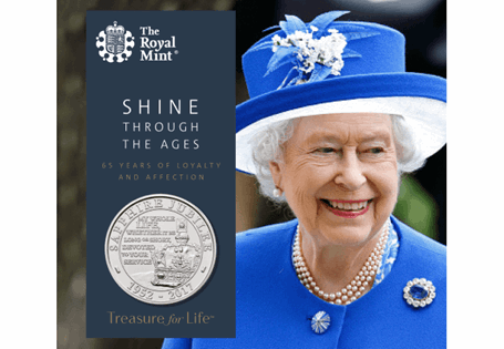 To celebrate the Queen's Sapphire Jubilee, The Royal Mint has issued this new £5 coin for 2017. It is certified as superior Brilliant Uncirculated quality.