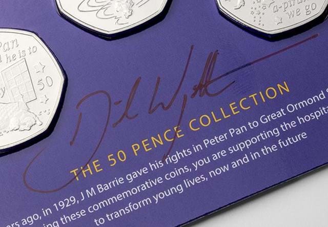 The Official Peter Pan 50p Set - signed