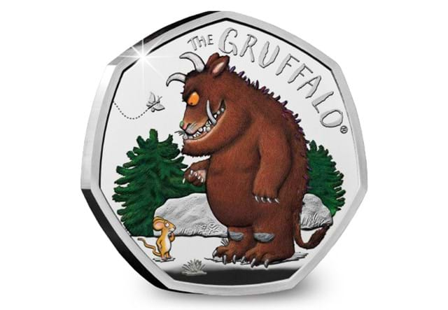 The Gruffalo & Mouse Silver 50p Reverse