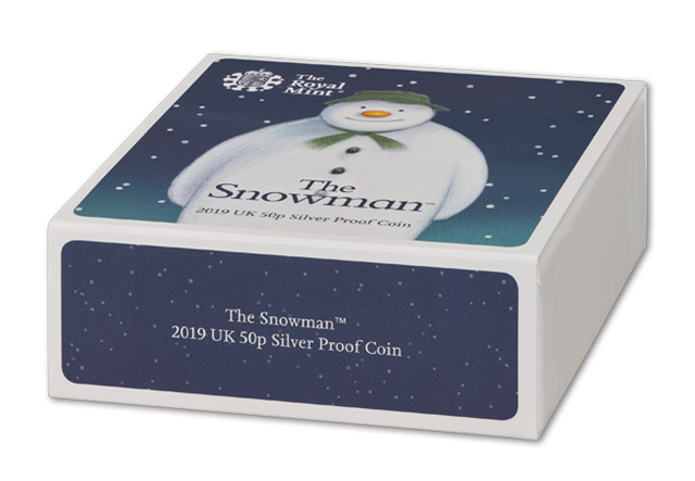 Snowman Silver Proof 50p Bottom of Box