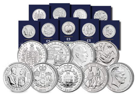 This House of Windsor Set features 9 CERTIFIED Brilliant Uncirculated coins that celebrate The Royal Family. 