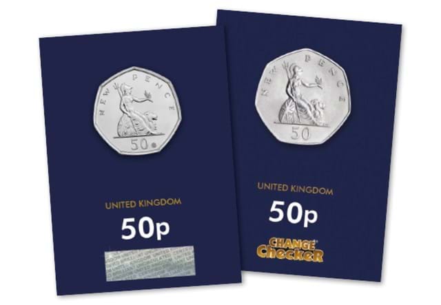 1969 and 2019 Britannia Coin Pair in Change Checker packaging