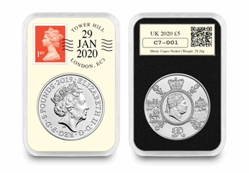 King George III BU coin DateStamp in slab