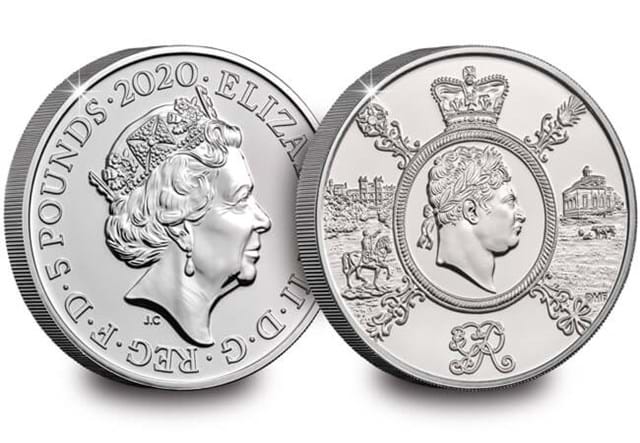 George III £5 Commemorative Obverse and Reverse