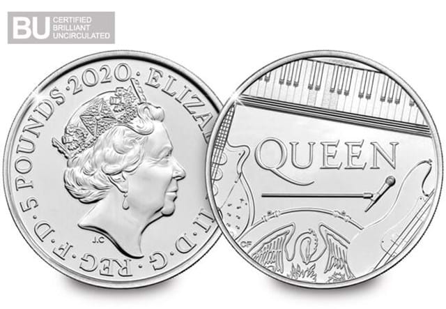 Change Checker Queen £5 Coin BU Obverse and Reverse with BU logo