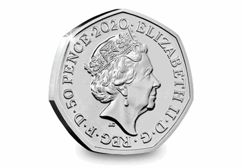 UK 2020 Withdrawal from the EU 50p BU Pack obverse