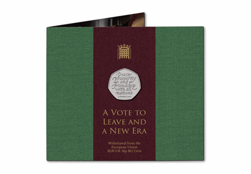 UK 2020 Withdrawal from the EU 50p BU Pack front