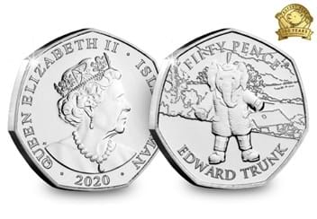 The Complete Rupert Bear BU 50p Collection Edward Trunk both sides