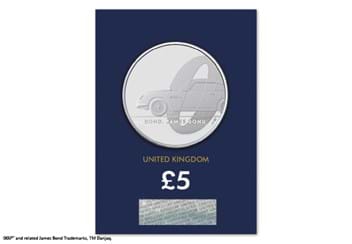 2020 UK James Bond BU £5 Crown reverse in Change Checker packaging