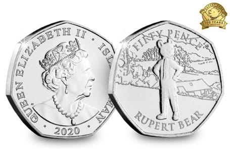This coin issue commemorates the 100th anniversary of Rupert the Bear, who made his first appearance in the newspaper on 8 November 1920. The design features Rupert, with his name and denomination.