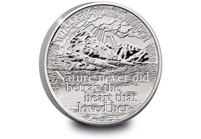 Wordsworth £5 Pound Coin Reverse