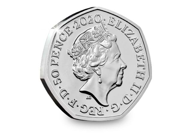 2020 Iguanodon 50p Obverse