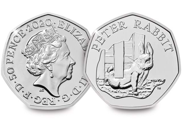 2020 Peter Rabbit 50p Obverse and Reverse