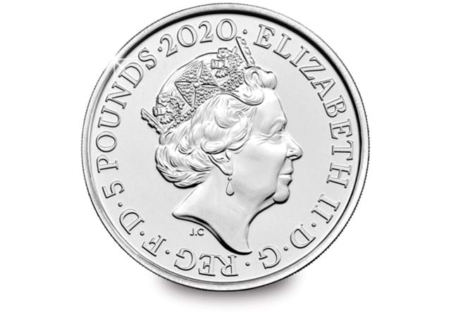 Elton John 5 Pound Coin obverse