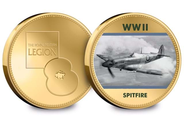 Official RBL History of WWII Commemoratives Spitfire Obverse and Reverse