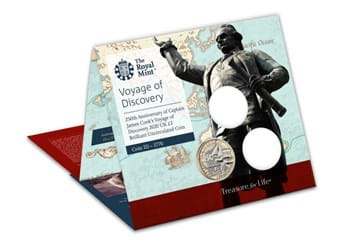 Captain Cook BU £2 in display card