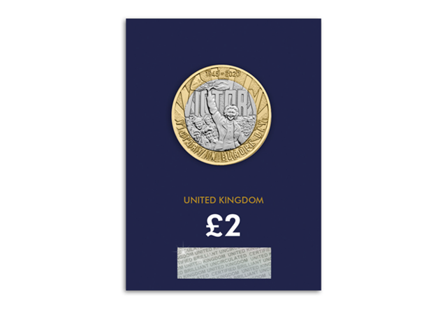 2020 UK VE Day CERTIFIED BU £2 reverse in Change Checker packaging