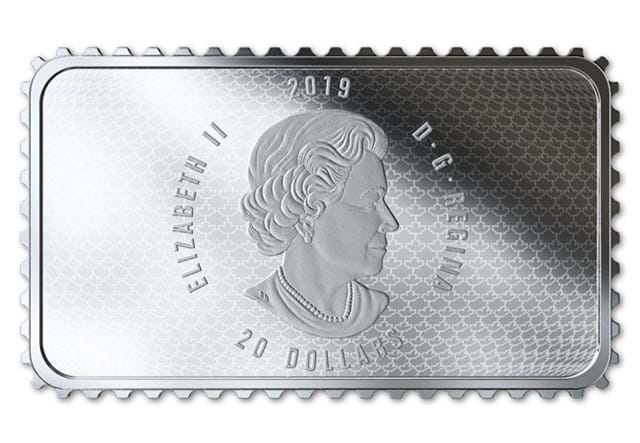 Canada 2019 Silver 'First Flight' Stamp Coin Obverse