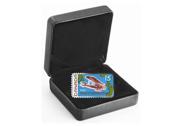 Canada 2019 Silver 'First Flight' Stamp Coin in Presentation Box