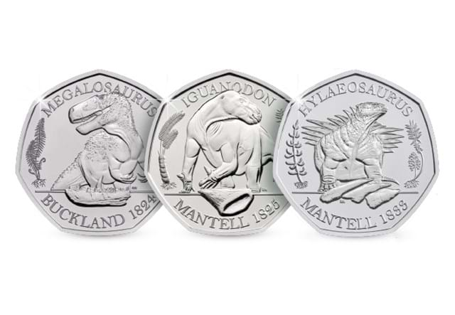 Dinosauria BU 50p Collection Reverse