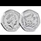 Hylaeosaurus BU 50p Obverse and Reverse