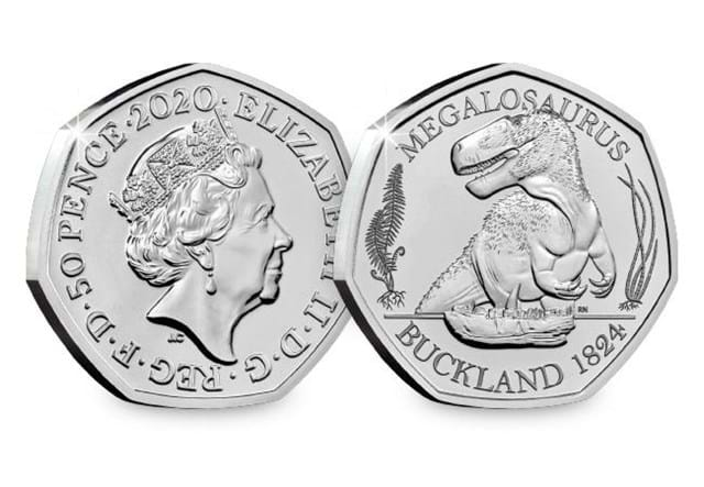 Megalosaurus BU 50p Obverse and Reverse