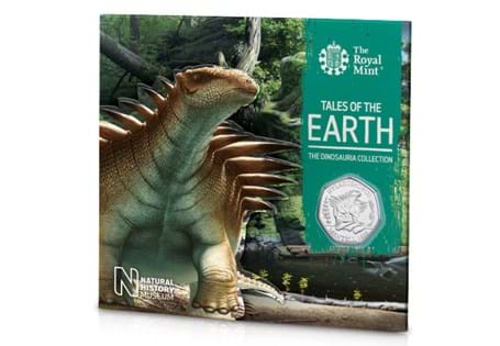 This BU 50p has been struck by The Royal Mint. It features an anatomically accurate depiction of a Hylaeosaurus Dinosaur. This is the third coin in the Dinosauria 50p collection.