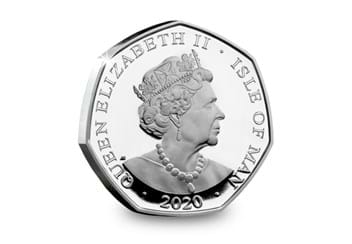 The 2020 Official Peter Pan Silver Proof 50p Obverse