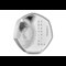UK 2020 Rosalind Franklin Silver Proof Piedfort 50p reverse